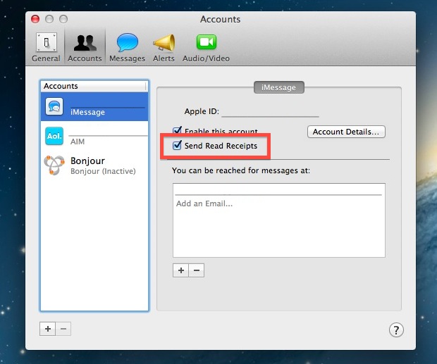 request a read receipt in outlook for mac